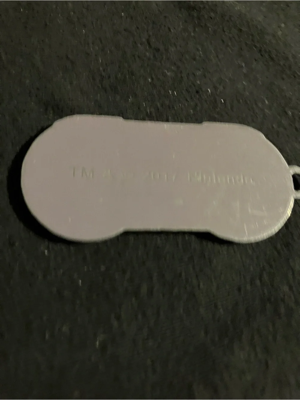 Nintendo Super Nintendo Controller Keychain Charm in Gray and Purple